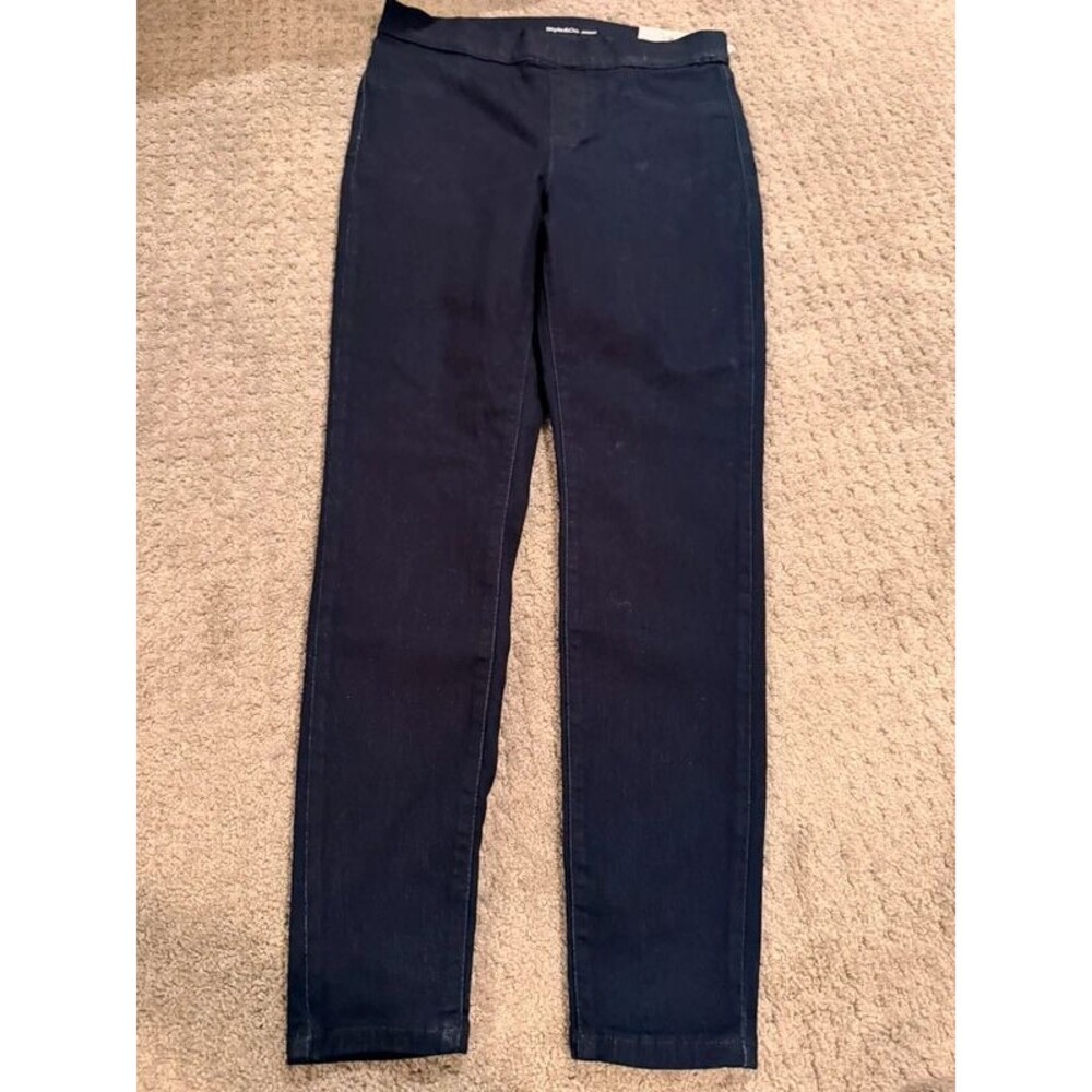 NWT Style & Co. Petite Medium Dark Wash Denim Pull-On Skinny Leggings / Jeggings